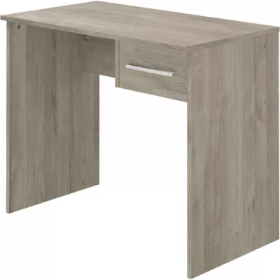 Bureau petit tiroir chene - 90 x 50 x 74 cm - Compact et élégant