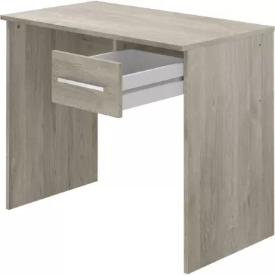 Bureau petit tiroir chene - 90 x 50 x 74 cm - Compact et élégant