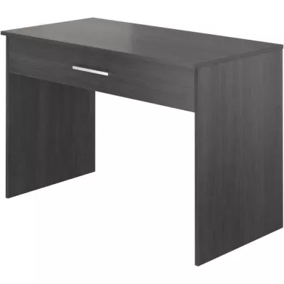 Bureau avec grand tiroir - Mélaminé gris cendré - 110 x 56 x 81,5 cm