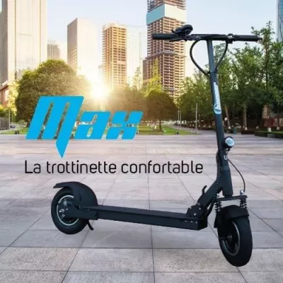 MAX FX10-G2-8: Electric Scooter with Alarm - 10 Inches