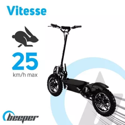 Trottinette électrique BEEPER Cross FX1000-S - Puissante et Pliable