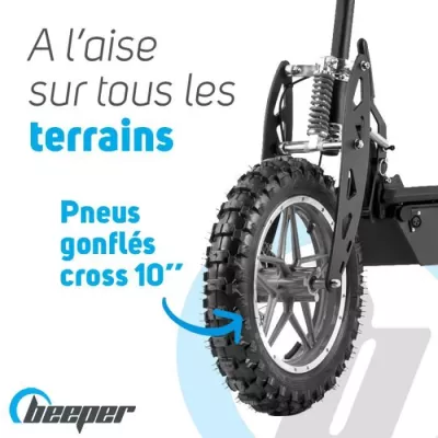 Trottinette électrique BEEPER Cross FX1000-S - Puissante et Pliable