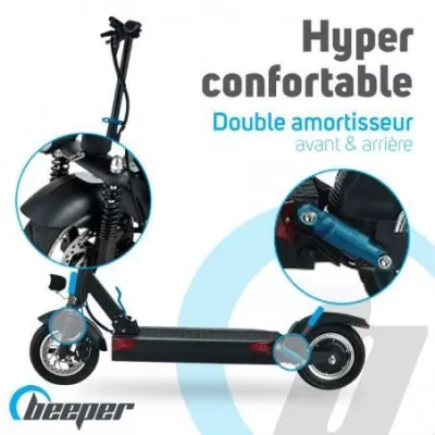 Maximize Your Ride with Beeper Electric Scooter - 500W - 10