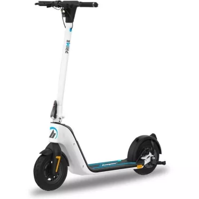 Zoom around town with the White Beeper Electric Scooter!