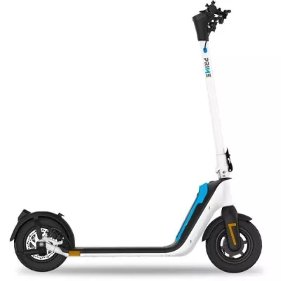 Zoom around town with the White Beeper Electric Scooter!