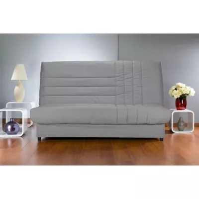 Banquette clic-clac 3 places gris - Made in France - Confort optimal