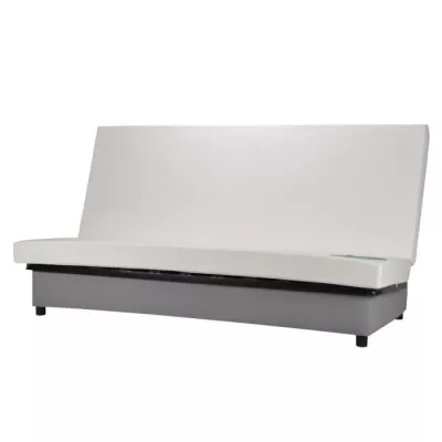 Banquette clic-clac 3 places gris - Made in France - Confort optimal