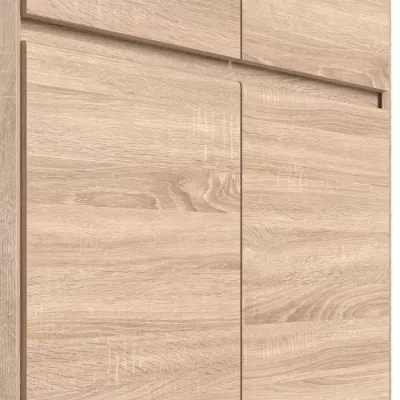 Armoire d'angle ACADEMICA chene sonoma - Compact et Moderne