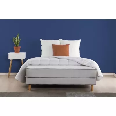 Ensemble DEKO DREAM ZEN 160x200 - Matelas + sommier + couette + oreillers