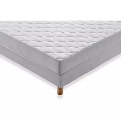 Ensemble Matelas 140x190 cm + Sommier - Qualité Ferme - DEKO DREAM Airflex