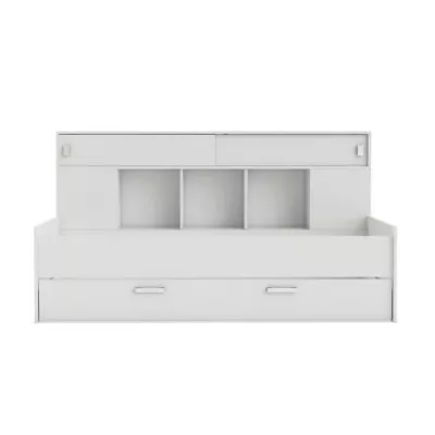 Lit gigogne enfant - Contemporain - Blanc perle - Made in France