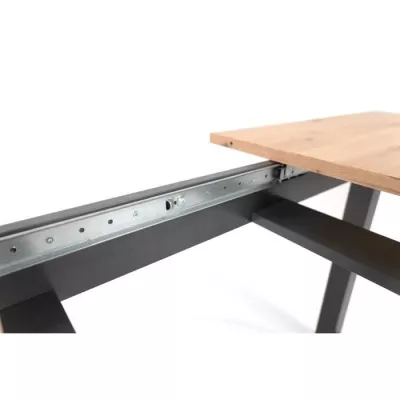 Table à manger extensible DENVER - Chêne Sonoma et anthracite