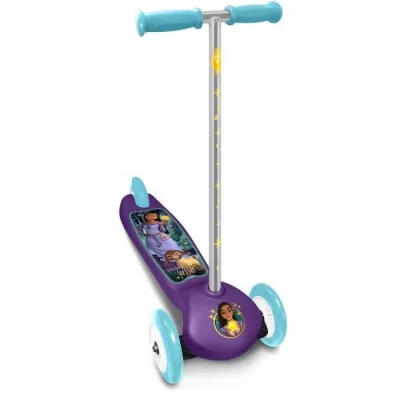 Trottinette 3 Roues Disney Wish - Hauteur Ajustable - Plateau Large et Antidérapant