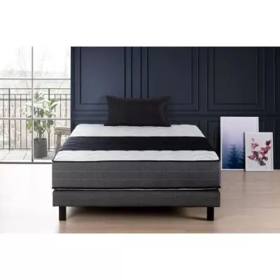 Ensemble matelas + sommier 140x190 cm - Mémoire de forme - 28cm - DEKO DREAM