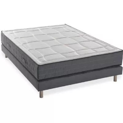 Ensemble matelas + sommier 140x190 cm - Mémoire de forme - 28cm - DEKO DREAM