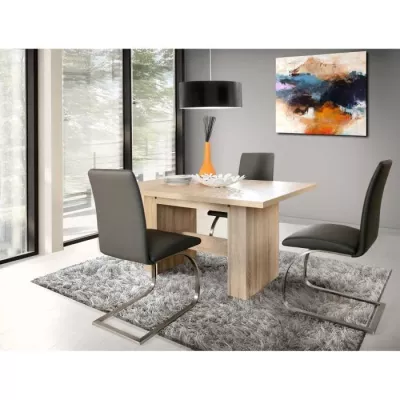 Stretch dining table from 6 to 12 people contemporary decorating style