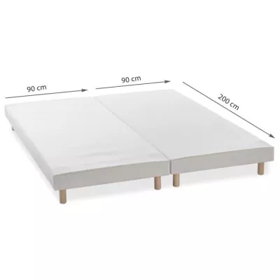 DEKO DREAM Rakenne - Sommiers tapissiers a lattes x 2 - 180 x 200 - Bo