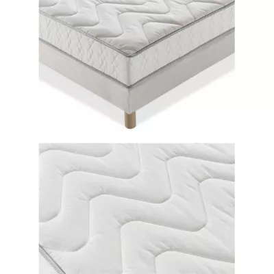 Ensemble matelas + sommier UNELMA 90 x 190 - 5 zones et mémoire de fo