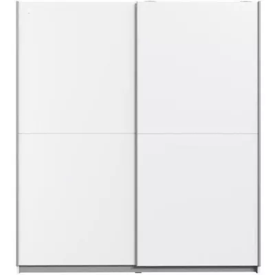 Armoire 2 portes coulissantes - Panneaux de particules - Blanc - L 170