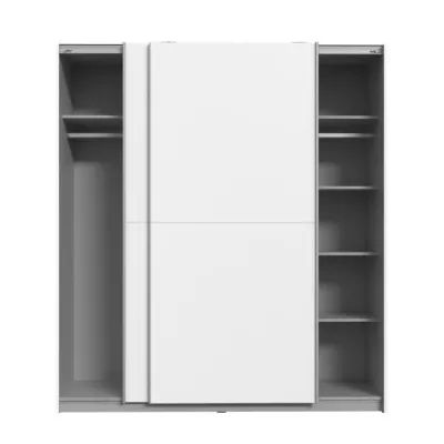 Armoire 2 portes coulissantes - Panneaux de particules - Blanc - L 170