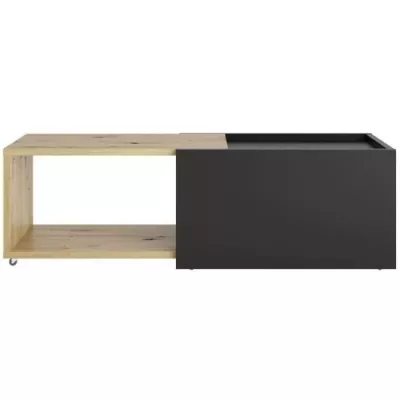 Sliding coffee table - L74.5 x H38.5 x D49.5 cm - Made of Alle