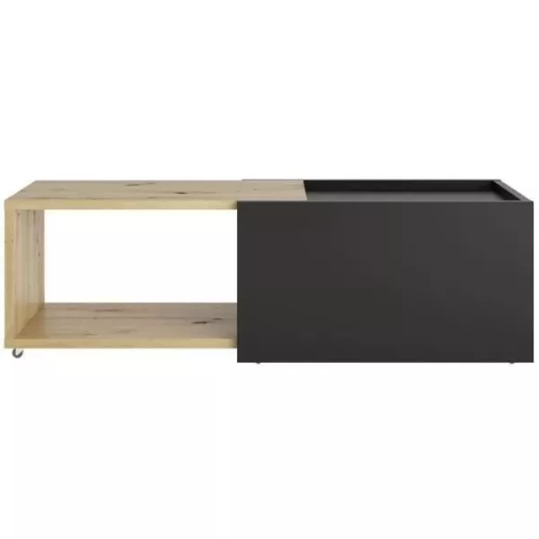 Sliding coffee table - L74.5 x H38.5 x D49.5 cm - Made in Germany - SLIDE