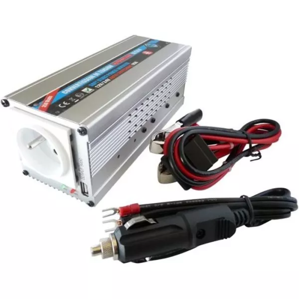 HTC Converter 12 / 24V Automatic 220 / 240V 350W USB 0.5A