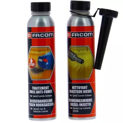 FACOM Huile-Additif FACOM kit controle technique diesel 2x300ml - 2x30