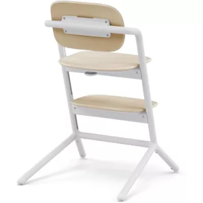 CYBEX - Chaise haute évolutive - Pack 3 en 1 - LEMO 2 - Blanc/ Bois -