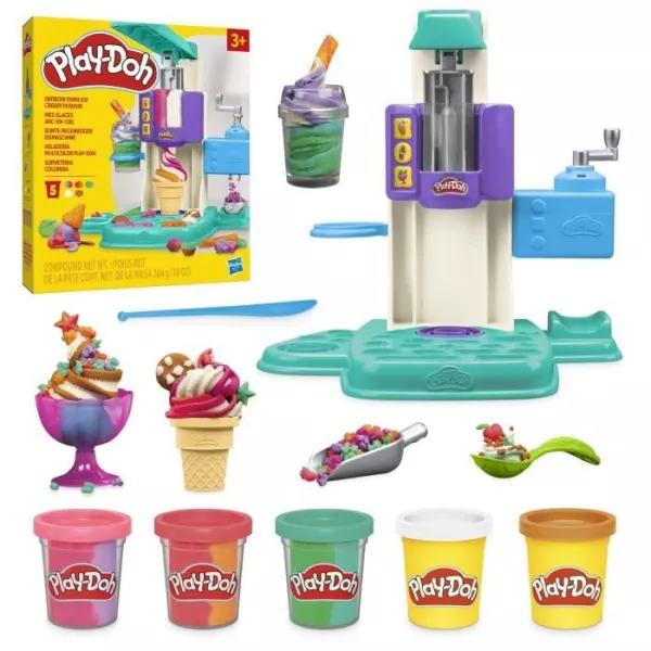 Play-Doh box My rainbow ice cream with modelling paste