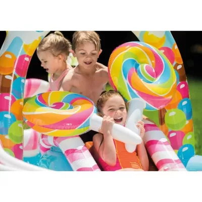 Inflatable play area - INTEX - Kingdom of candy - 168 / 206 Liter