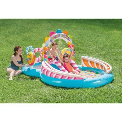 Inflatable play area - INTEX - Kingdom of candy - 168 / 206 Liter