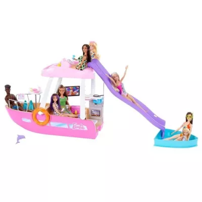 Barbie-Bateau de Reve-Coffret bateau, piscine, toboggan, accessoires H