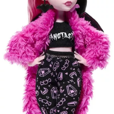 Monster High-Coffee Party Pyjama Draculaura-Doll and Accessories