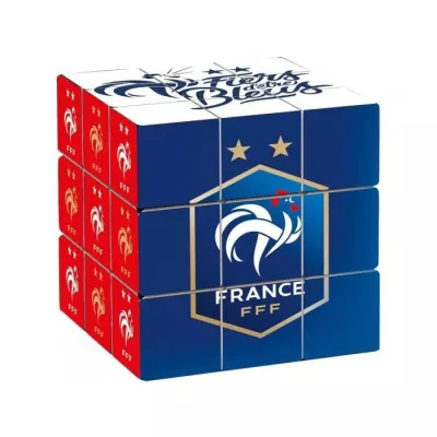 Cube 3x3 Equipe de France - Megableu - Casse-tete Rubik's - Supportez