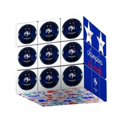 Cube 3x3 Equipe de France - Megableu - Casse-tete Rubik's - Supportez