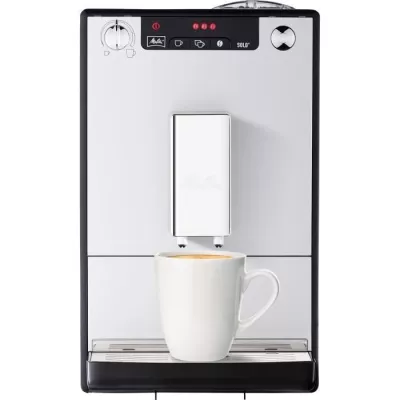 Machine a café broyeur a grain - Melitta - Solo - Argent