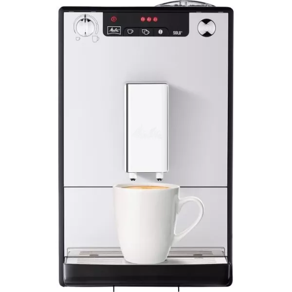 Machine a café broyeur a grain - Melitta - Solo - Argent