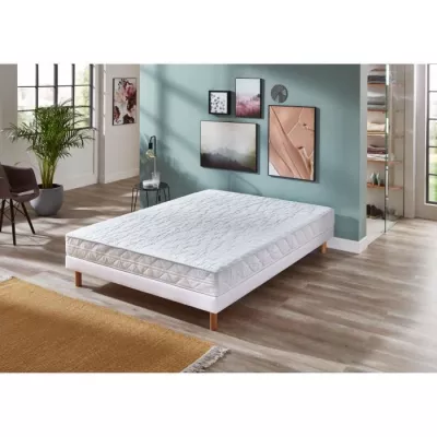 Ensemble matelas + sommier 140 x 190 cm - Mémoire de forme - DORMIPUR