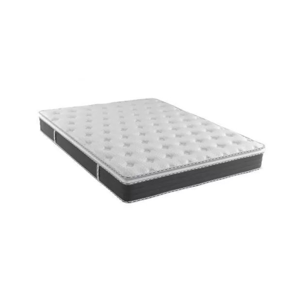 NUVOLA - Matelas - 140 x 190 cm - Epaisseur 27 cm - Ressorts - Surmatelas intégré