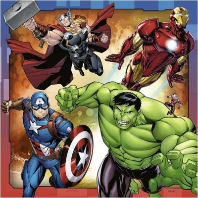 AVENGERS Puzzles 3x49 pieces - Les puissants Avengers - Ravensburger -