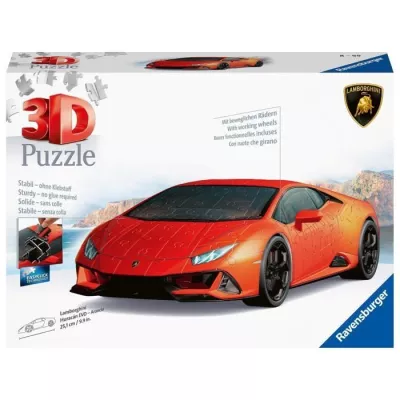 3D Puzzle Lamborghini Huracán EVO Orange Edition - Vehicles and engi