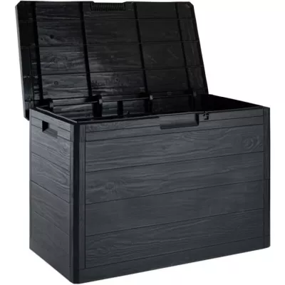 Toomax - Coffre de rangement en résine 160 litres gris Woody's 77,5 x