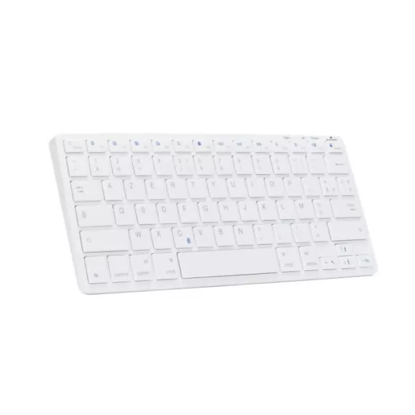 Clavier Sans Fil - BLUESTORK - MINI MAC R - Compact - Rechargeable - Blanc