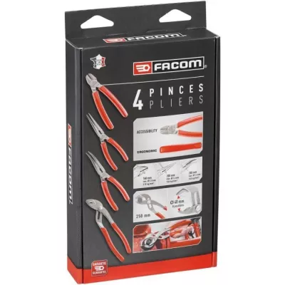 Jeu de 4 pinces - FACOM - GJP.A4PB - Serie G