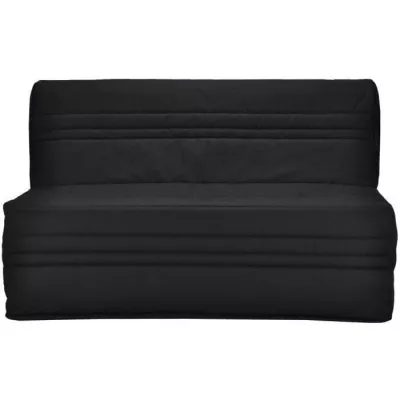 Banquette BZ Joe - Tissu noir - 3 places - L 143 x P 97 cm - Made in F