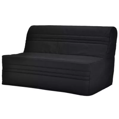 Banquette BZ Joe - Tissu noir - 3 places - L 143 x P 97 cm - Made in F