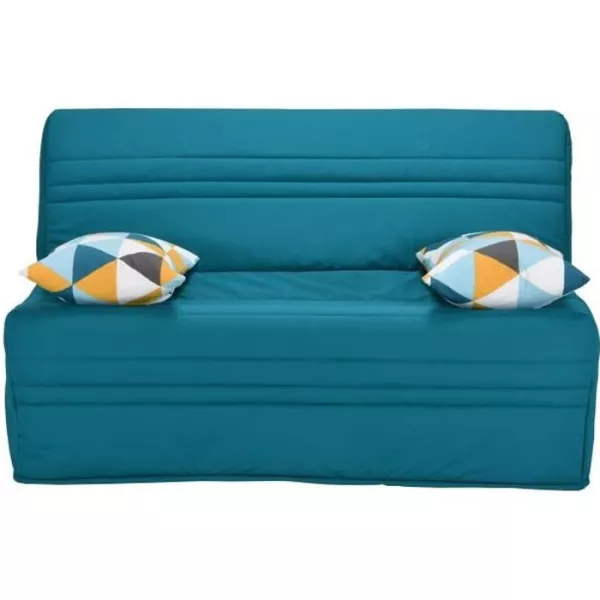 Joe Banquette BZ GEOMETRICO - Tissu turquoise - L 143 x P 101 x H 95 cm