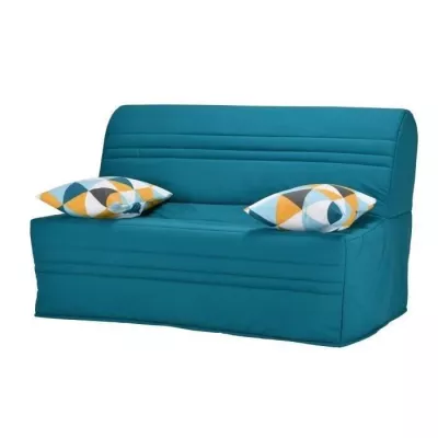 Joe Banquette BZ GEOMETRICO - Tissu turquoise - L 143 x P 101 x H 95 c