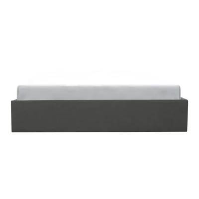 ECLIPSE Lit adulte + coffre de journée - Tissu gris foncé - 160 x 20